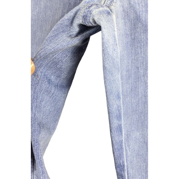 Chico Jeans Women's 0.5 Platinum Denim Purple Distressed 5 Pocket Straight Leg - Picture 7 of 12